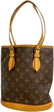Louis Vuitton Pre-owned Bucket Bags, female, Brown, Size: ONE SIZE Pre-owned Vintage Canvas Tote