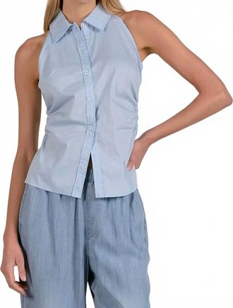 Elan Womens Posie Top In Blue