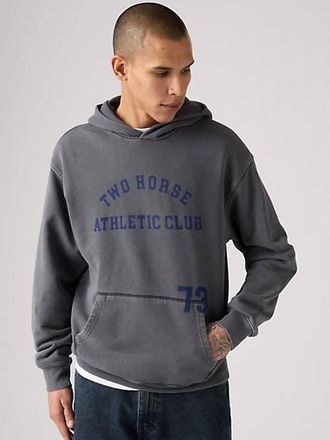 Levi's Two Horse Cropped Hoodie - Mens - XL - Black