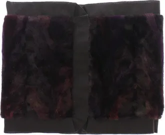 Dolce & Gabbana Womens Purple Mink Fur Scarf Foulard Neck Wrap