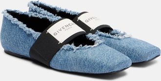 Givenchy Sliced Square denim ballet flats