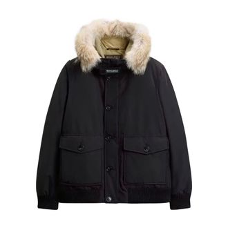 Woolrich Polar Bomber - Heren - Jassen - Zwart - Maat: XL Katoen