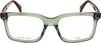 Rag & Bone Mens Green Rectangular Eyeglass Frames RNB7053/G