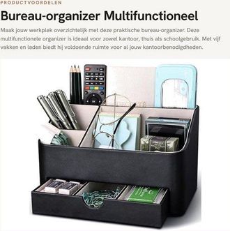 OEM Dailygoods - Organizador De Escritorio Robusto - Organizador De Escritorio Con Cajones