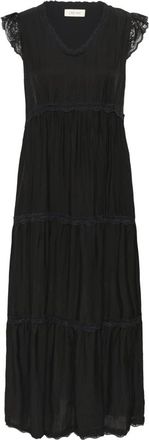 Cream Maxi Jurk - Dames - Maxi kleedjes - Zwart - XL - Kleedjes