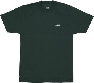 Obey Klassieke Groene Tee - Heren - T-shirts - Groen - XL - Katoen - Tops
