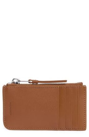 AllSaints Marlborough Leather Wallet in Sepia Brown at Nordstrom Rack