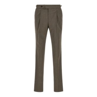 Pal Zileri Pantalones de Lana - Trousers - Hombre - Marr&oacute;n - 3XL