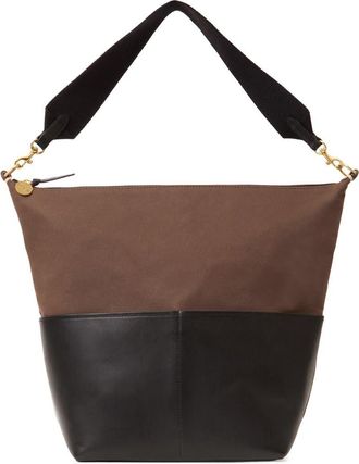 Clare Vivier Sophie Canvas & Leather Tote in Kalamata/Black at Nordstrom