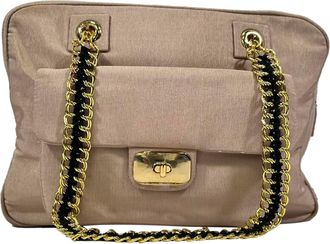 Moschino Love Moschino Chain Shoulder Bag in Pink Cotton