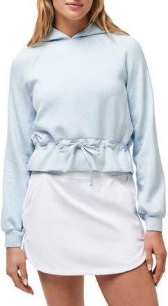 Travis Mathew Golden State Drawstring Waist Hoodie in Heather Baby Blue at Nordstrom Rack, Size X-Large
