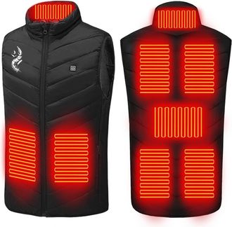 Generic gilet for women uk Heated Gilet for Men And Women Lightweight Body Warmer USB Rechargeable Heating Vest, Smart Electric Warming Waistcoat With 8 Heati