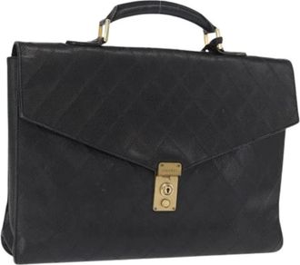 Chanel Pre-owned Handbags, female, Black, Size: ONE SIZE Pre-owned Vintage Handbag