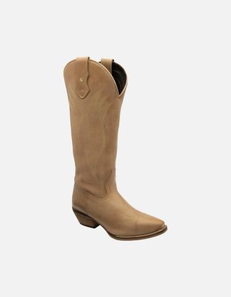 Ravel Womens Dolly Womens Knee High Cowboy Style Boots - Brown - Size: 4