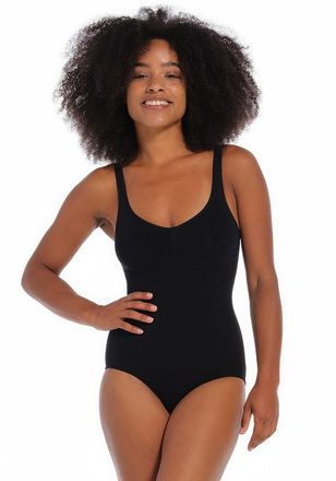 Magic Bodyfashion Shaping-Body MAGIC BODYFASHION Slim Body, Damen, Gr. 4XL, N-Gr, schwarz, Obermaterial: 89% Polyamid, 11% Elasthan, unifarben, k&ouml;rpernah, tiefer Rundha