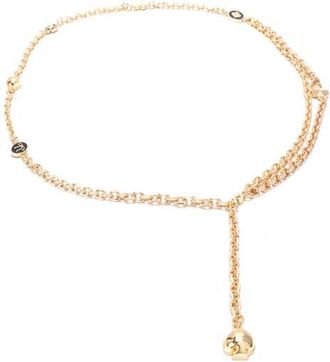 Kate Spade New York multi charm layered chain belt in Polished Gold at Nordstrom, Size Small