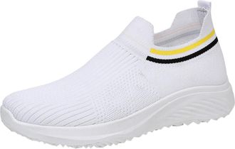 Generic Womens Lightweight Slip On Breathable Leisure Trainers Sneakers, Slip On Trainers For Women Lightweight Walking Running Shoes With Soft Sole Comfort D