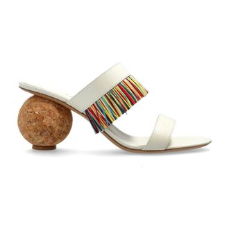 Ferragamo Heeled Mules, female, Beige, 5 1/2 UK, Heeled Mules