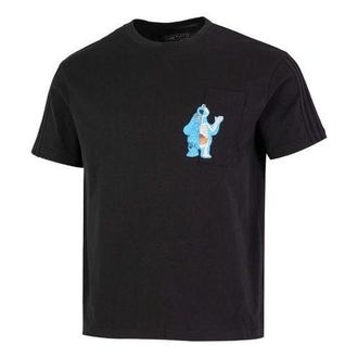 adidas Mens adidas U JF SS Tee 2 Cartoon Pattern Athleisure Casual Sports Round Neck Short Sleeve Black T-Shirt HM9938