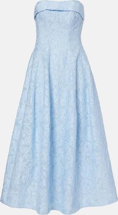 SIMKHAI Valeria embroidered midi dress