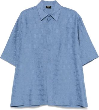 Fendi linen blend shirt - men - Linen/Flax/Cotton - S - Blue