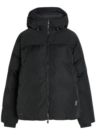 On All-day Padded Hooded Nylon Jacket - Black - S (UK8-10 / S)