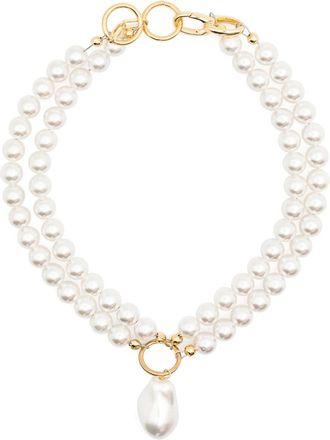 Atu Body Couture x Shir Fine Jewellery layered pearl necklace - women - Metal/Mother of Pearl - One Size - White