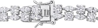 Rina Limor Silver 17.68 Ct. Tw. Created White Sapphire Bracelet