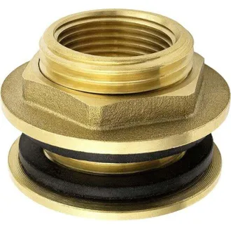 OEM Raccordo A Muro In Acciaio Inox-ottone Da 1/2 Pollice (15/21), Raccordo Passaparete Per Rubinetti, Serbatoi Per La Raccolta Dellacqua Piovana, Conteni