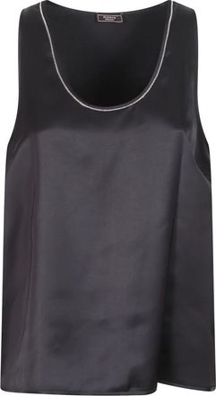 PESERICO Top sin mangas - Tops - Mujer - Azul - L