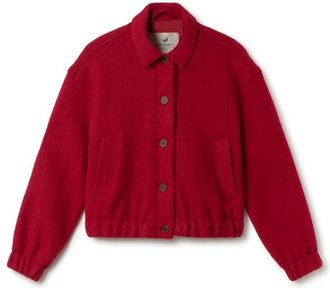 Twothirds Rennell Wolljacke f&uuml;r Damen | rot
