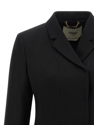 Fendi Grain de Poudre Blazer - Black