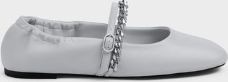 Charles & Keith Georgie Chain Mary Jane Flats