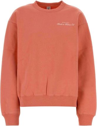 Sporty & Rich Crewneck Sweatshirt - Dames - Sweatshirts - Roze - L - Katoen - Hoodies & sweatvesten