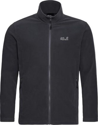 Jack Wolfskin Taunus 100 Fullzip Fleecejacke f&uuml;r Herren | schwarz/grau