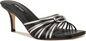 Nine West Dumel Sandal in Black/Silver/Pewter at Nordstrom Rack, Size 7.5