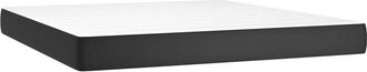 vidaXL Vidaxl - Colch&oacute;n De Muelles Ensacados Cuero Sint&eacute;tico Negro 160x200x20cm