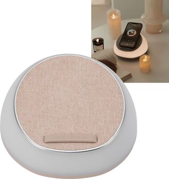 Infinite L&aacute;mpara De Escritorio Multifuncional Con Cargador Inal&aacute;mbrico, Bluetooth, Soporte Para Tel&eacute;fono M&oacute;vil Y Luz Regulable - Lightverse Lb1 (abs/pc, 170x18