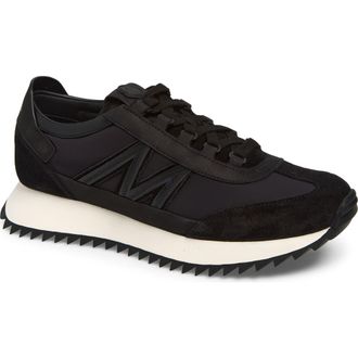 Moncler Pacey Low Top Sneaker in Black at Nordstrom, Size 8.5Us