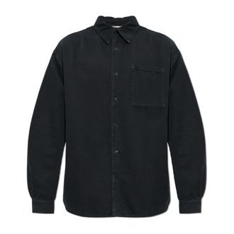 American Vintage Lycaz Shirt - Heren - Spijkeroverhemden - Zwart - S - Katoen - Overhemden