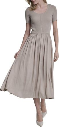 DKNY Mix Media Spun Sweaterdress