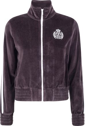 Sporty & Rich Ny Crest Elio Velour Track Jacket