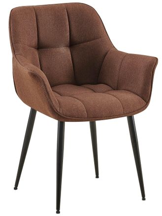 Clp Clp - Silla De Comedor Roseville En Tela O Polipiel Marr&oacute;n Tela