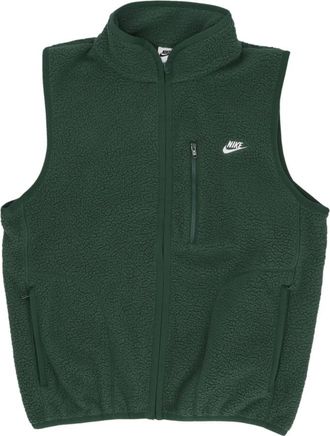 Nike Sherpa Fleece Vest met ritssluiting - Heren - Bodywarmers - Groen - XL - Polyester - Fitness