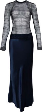 CHRISTOPHER ESBER Refraction silk maxi dress - women - Silk - S - Blue