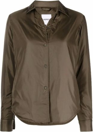 Aspesi Gewatteerd shirtjack - Groen
