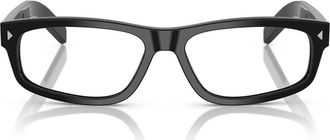 Prada 57mm Rectangle optical glasses in Black at Nordstrom