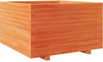 vidaXL Garden Planter Wax Brown 80x80x49.5 cm Solid Wood Pine Vidaxl