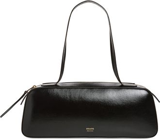 Khaite Simona Leather Shoulder Bag in Black 200 at Nordstrom