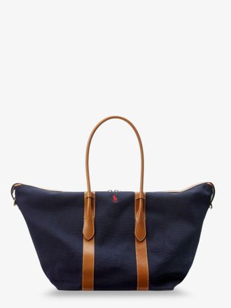 Ralph Lauren Borsa a spalla in canvas con logo ricamato - POLO RALPH LAUREN - gender_Woman
